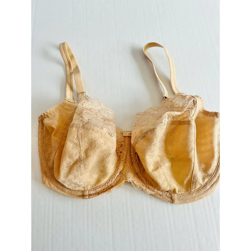 Panache Sz 32 Beige Nude Envy Full Cup Bra Underwire - Picture 12 of 12
